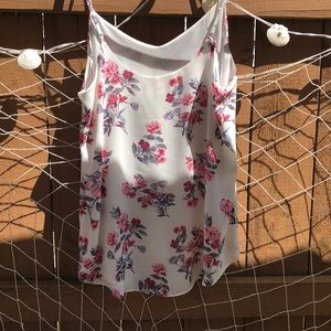 silk flower tank top